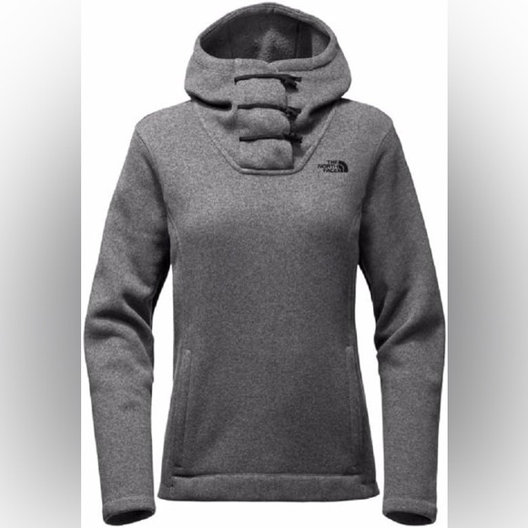 <3 The North Face Women's Gray Pullover Hoodie - Picture 1 of 11